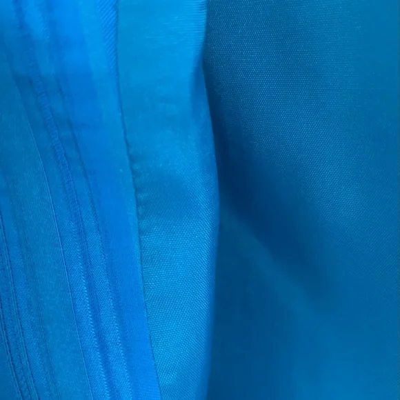 SZ 8 Petite Dana Buchman Turquoise Striped Blazer - Picture 8 of 9